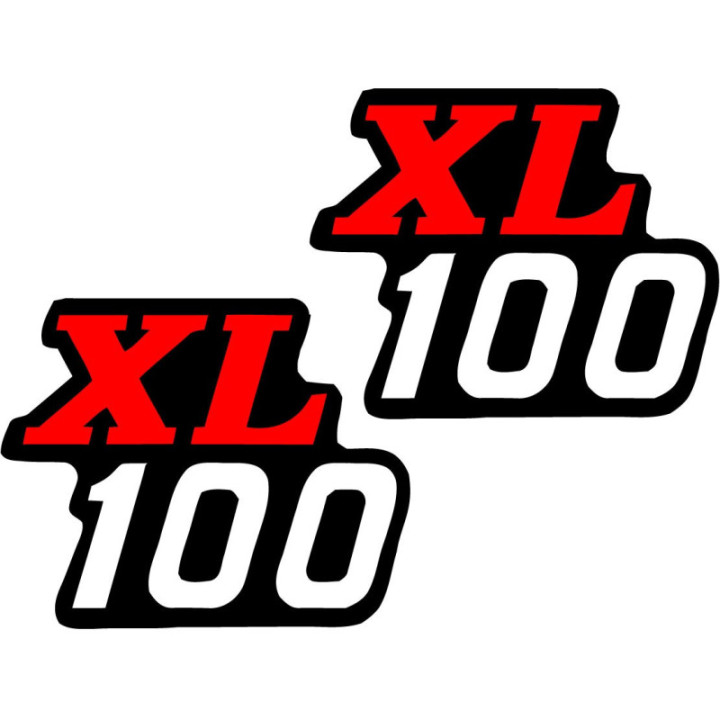 Honda XL100 Enduro Stickers – Classic Trail Bike Decals (2-Pack)
