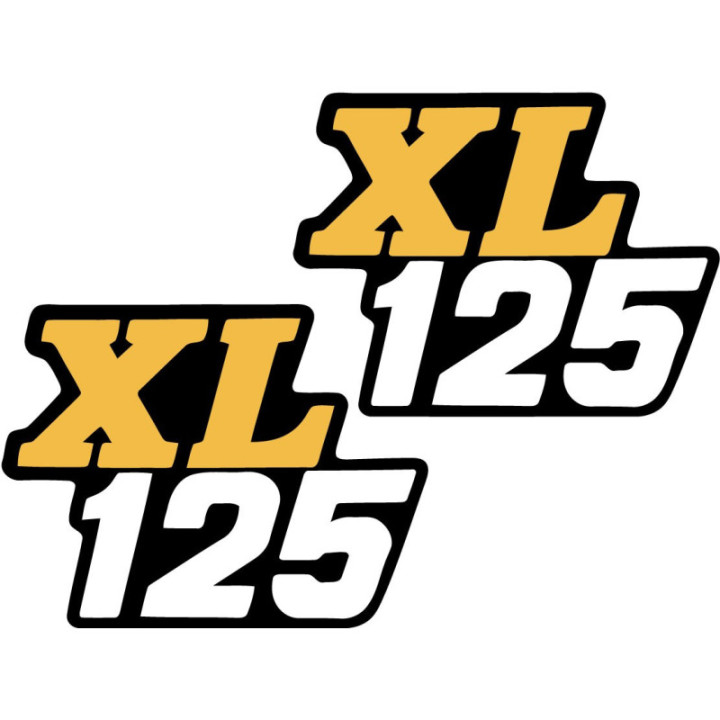 Honda Xl 125 Yellow 1 Stickers Decals - DecalsHouse