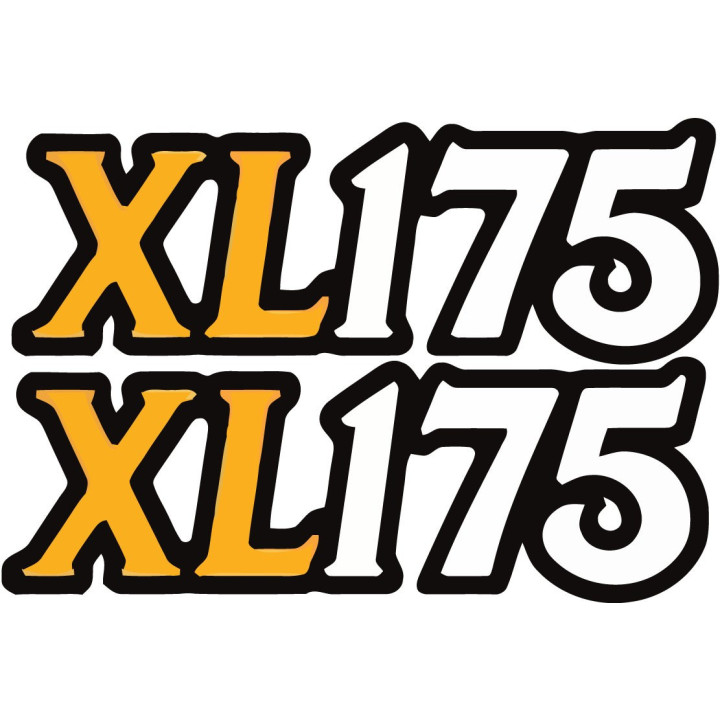 Honda Xl 175 Style 3 Stickers Decals - DecalsHouse