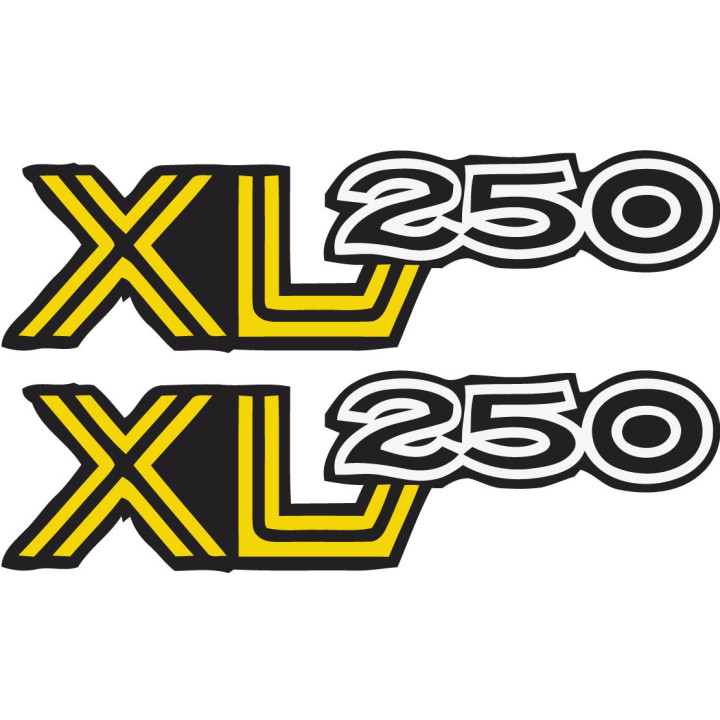 Honda XL250 Enduro Trail Stickers – Vintage Dual Sport Decals (2-Pack)