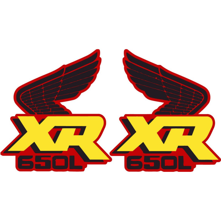 Honda Xr 650 Wings Style 2 Stickers Decals - DecalsHouse