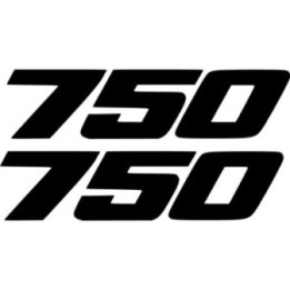 Kawasaki Brute Force 750 Die Cut Numbers Stickers Decals - DecalsHouse