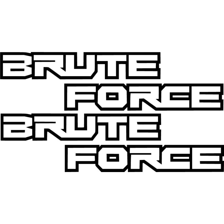 Kawasaki Brute Force Stickers – 300 450 650 750 ATV Quad Decals (2-Pack)