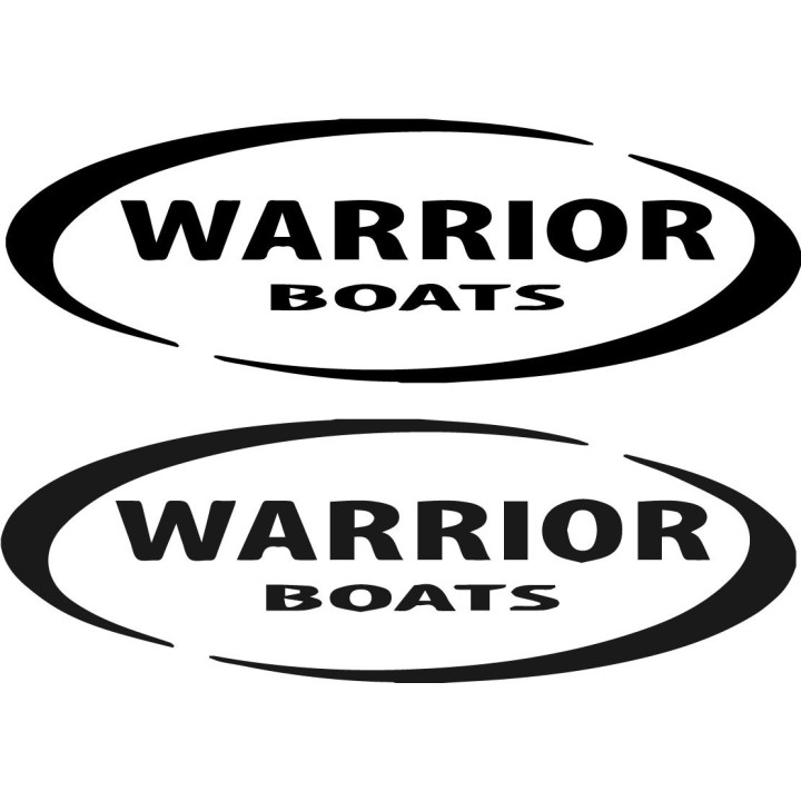 Warrior Boats Stickers – S Series Fishing Hull Decals (2-Pack)