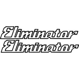Kawasaki Eliminator Stickers – BN125 BN250 ZL600 Cruiser Decals (2-Pack)