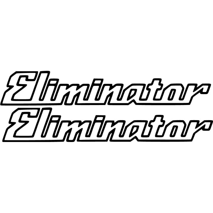 Kawasaki Eliminator Stickers – BN125 BN250 ZL600 Cruiser Decals (2-Pack)