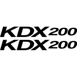 Kawasaki Kdx 200 Die Cut Stickers Decals - DecalsHouse