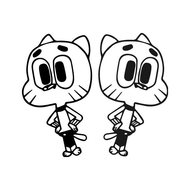 Amazing World of Gumball Stickers – Gumball Decals (2-Pack)
