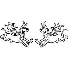 The Jetsons Astro & Elroy Stickers – Retro Decals (2-Pack)