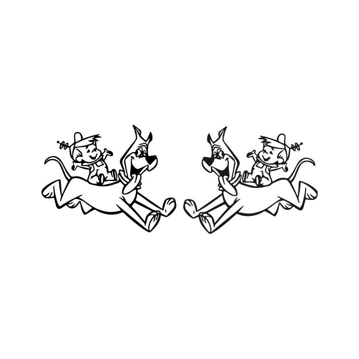 The Jetsons Astro & Elroy Stickers – Retro Decals (2-Pack)