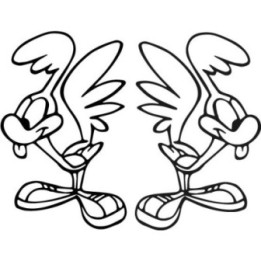 Baby Road Runner Stickers – Looney Tunes Decals (2-Pack)