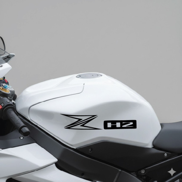 Kawasaki Z H2 Supercharged Naked Bike Stickers – Decals (2-Pack)
