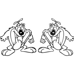Baby Taz Stickers – Looney Tunes Cartoon Decals (2-Pack)