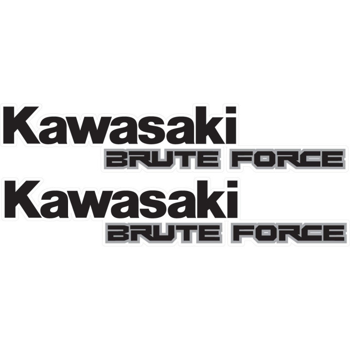 Kawasaki Brute Force ATV Stickers – 300 450 650 750 Decals (2-Pack)