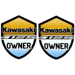 Kawasaki J 125 Owner Badge Stickers Decals - DecalsHouse