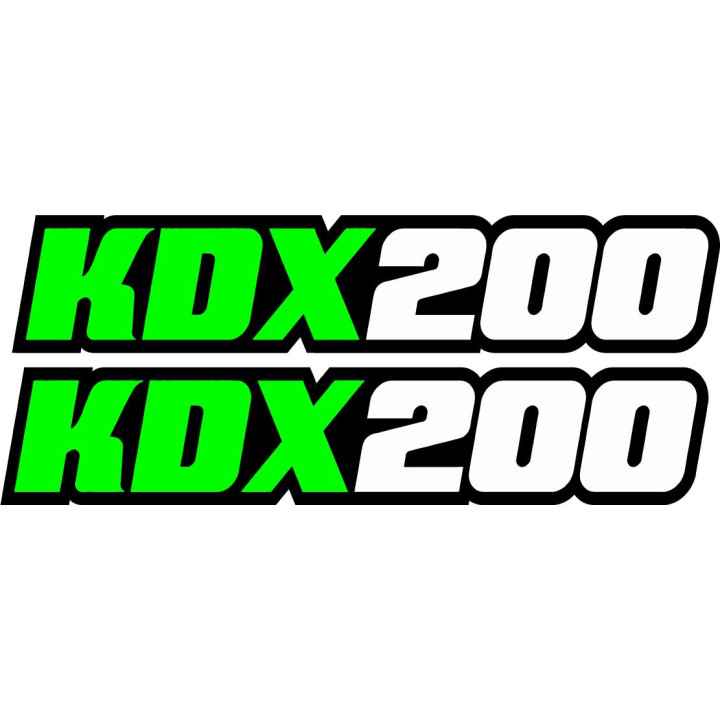 Kawasaki Kdx 200 Style 2 Stickers Decals - DecalsHouse
