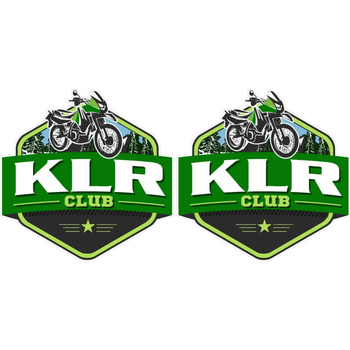 Kawasaki Klr Club Badge Stickers Decals - DecalsHouse