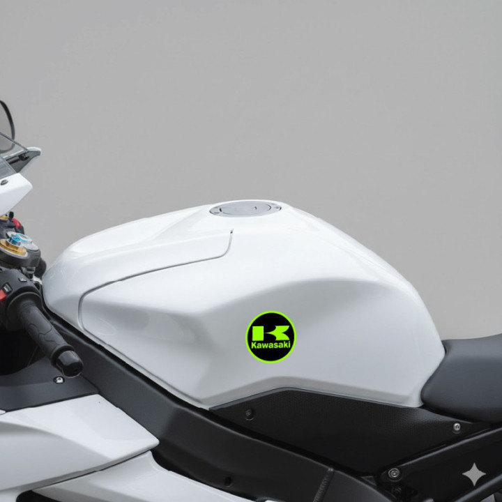 Kawasaki Round Logo Stickers – Ninja Z Versys Decals (2-Pack)