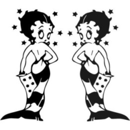 Betty Boop Stickers – Vintage Pin-Up Decals (2-Pack)