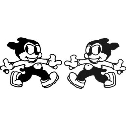 Betty Boop Pudgy the Dog Stickers – Cartoon Decals (2-Pack)