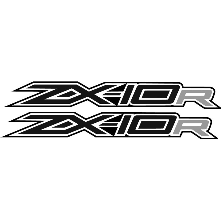 Kawasaki Ninja Zx 10r Grey Stickers Decals - DecalsHouse
