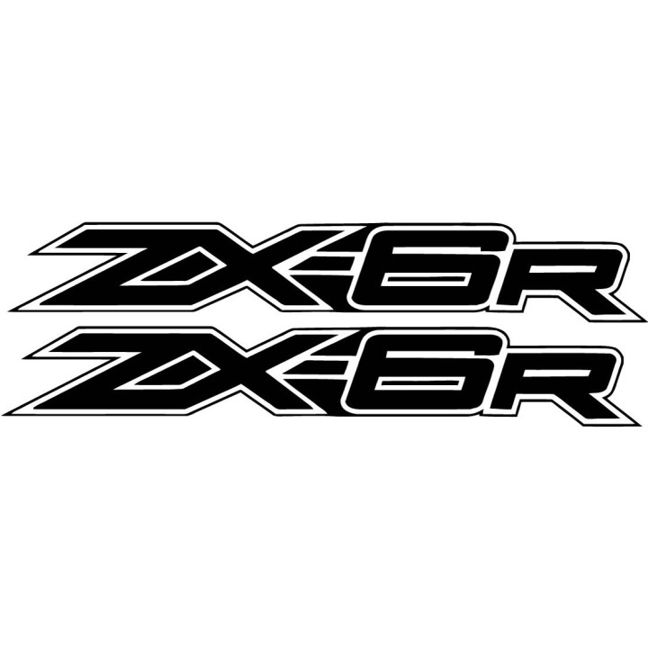 Kawasaki Ninja Zx 6r Black Stickers Decals - DecalsHouse