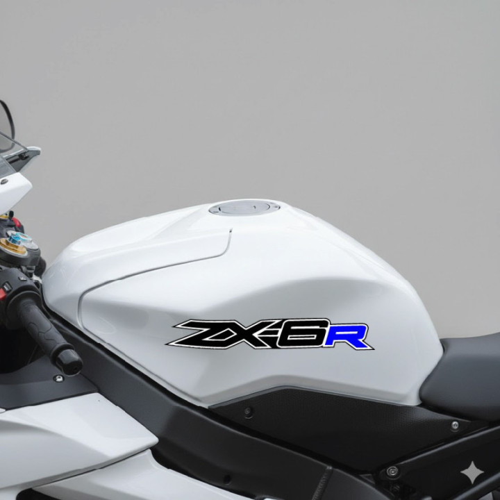 Kawasaki Ninja Zx 6r Blue Stickers Decals - DecalsHouse