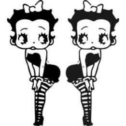 Betty Boop Stickers – Cartoon Vinyl Decals (2-Pack)