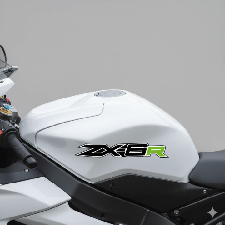 Kawasaki Ninja ZX-6R Green Stickers – 636 Supersport Decals (2-Pack)