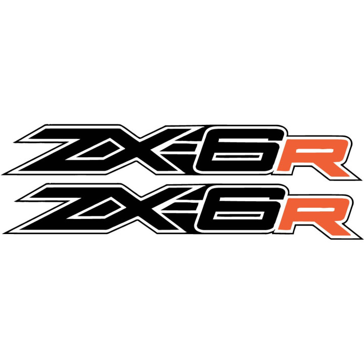Kawasaki Ninja Zx 6r Orange Stickers Decals - DecalsHouse
