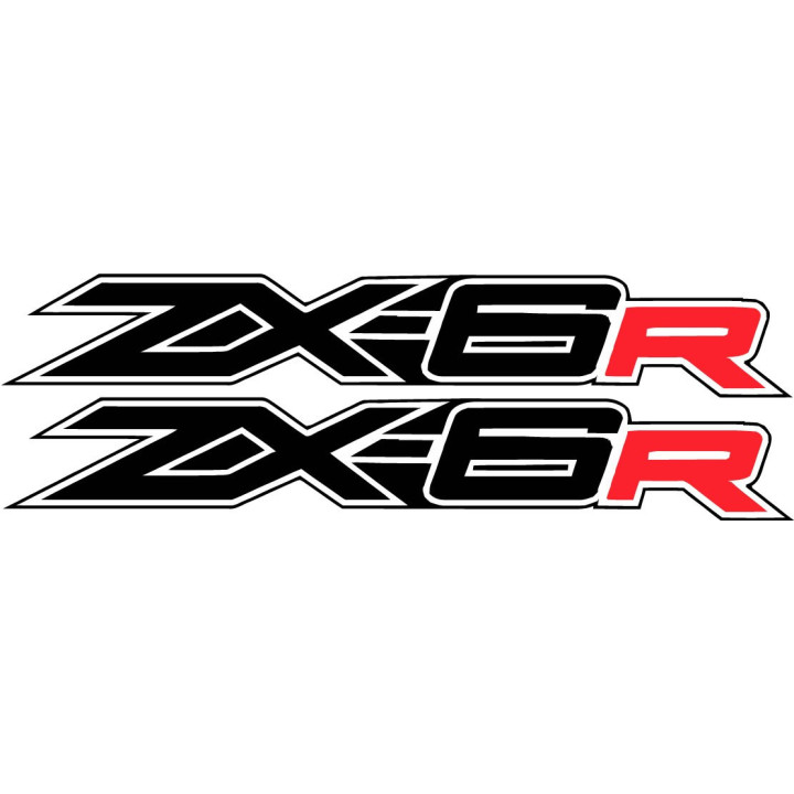 Kawasaki Ninja Zx 6r Red Style 2 Stickers Decals - DecalsHouse