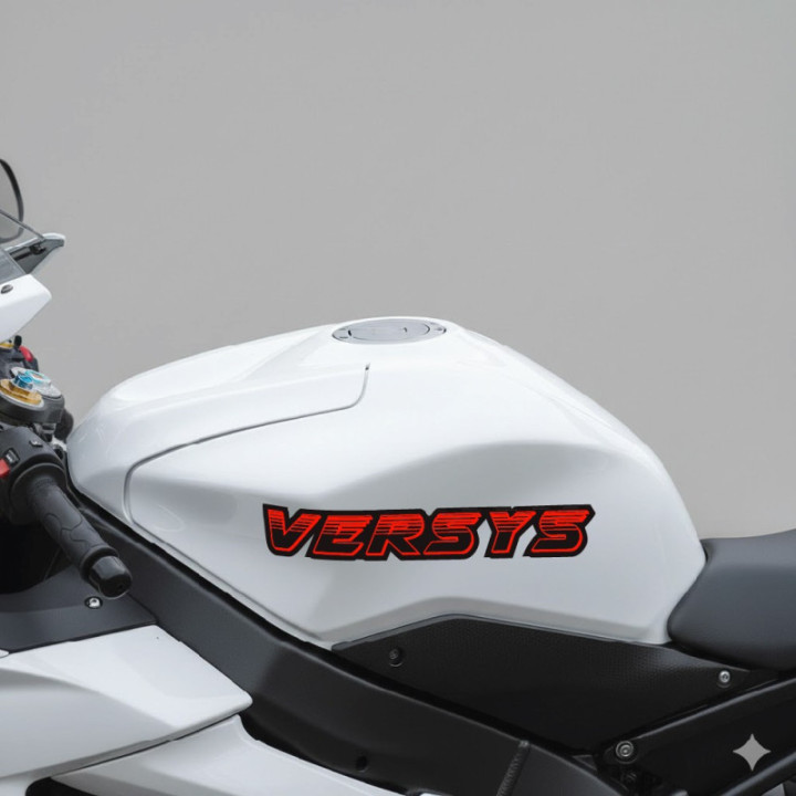 Kawasaki Versys Red Stickers Decals - DecalsHouse