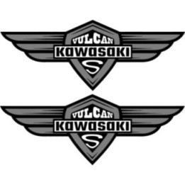 Kawasaki Vulcan Badge Stickers – VN900 VN1700 Cruiser Decals (2-Pack)