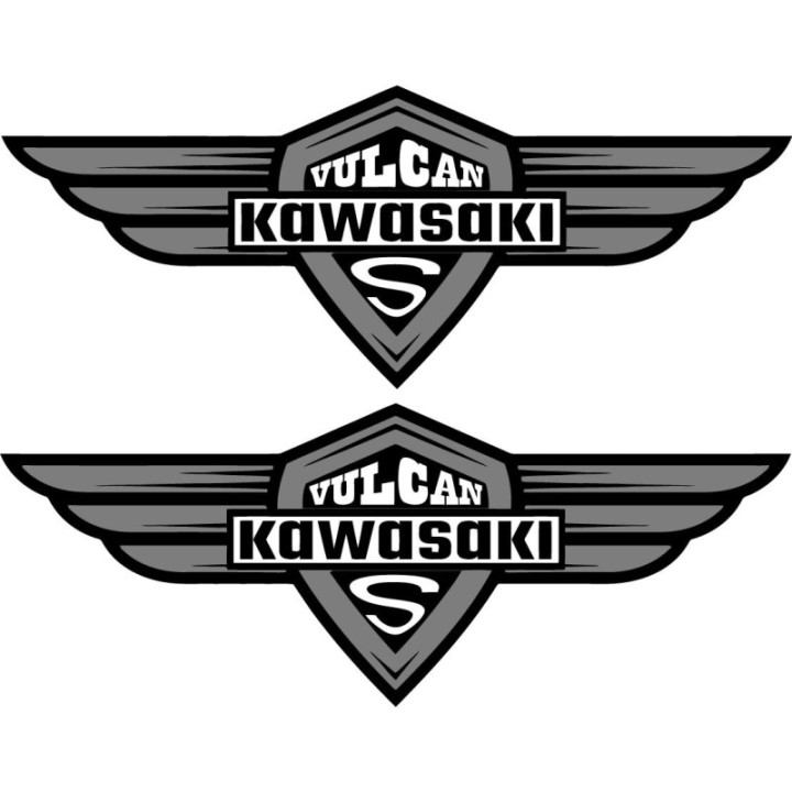 Kawasaki Vulcan Badge Stickers – VN900 VN1700 Cruiser Decals (2-Pack)