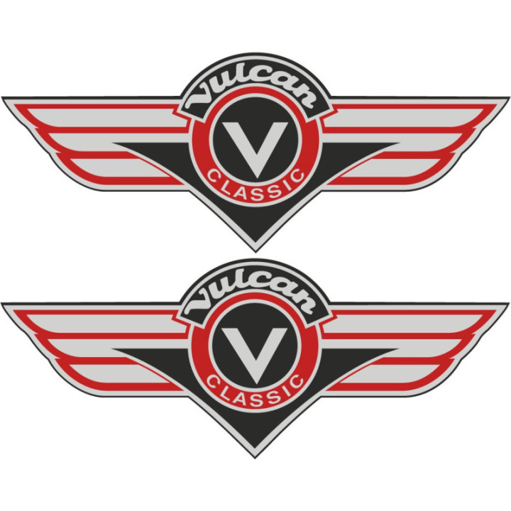 Kawasaki Vulcan Classic Stickers - VN800 VN1500 Decals (2-Pack)