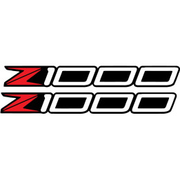 Kawasaki Z 1000 Red Stickers Decals - DecalsHouse