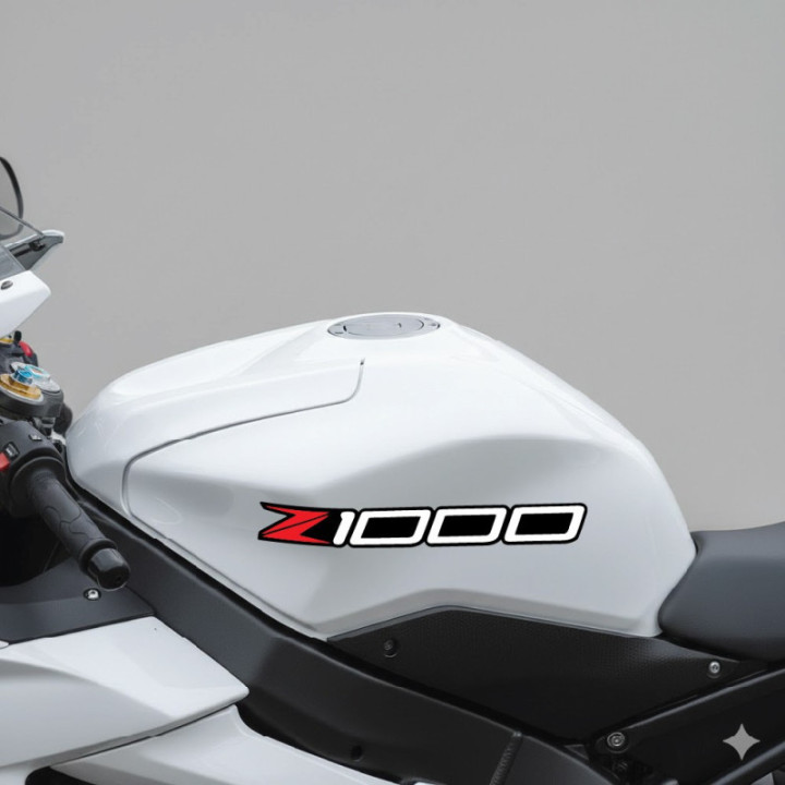 Kawasaki Z 1000 Red Stickers Decals - DecalsHouse