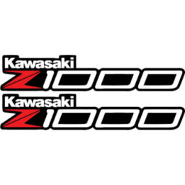 Kawasaki Z 1000 Red Style 2 Stickers Decals - DecalsHouse