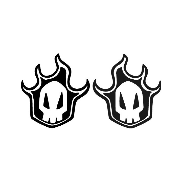 Bleach Hollow Skull Stickers – Ichigo Anime Decals (2-Pack)