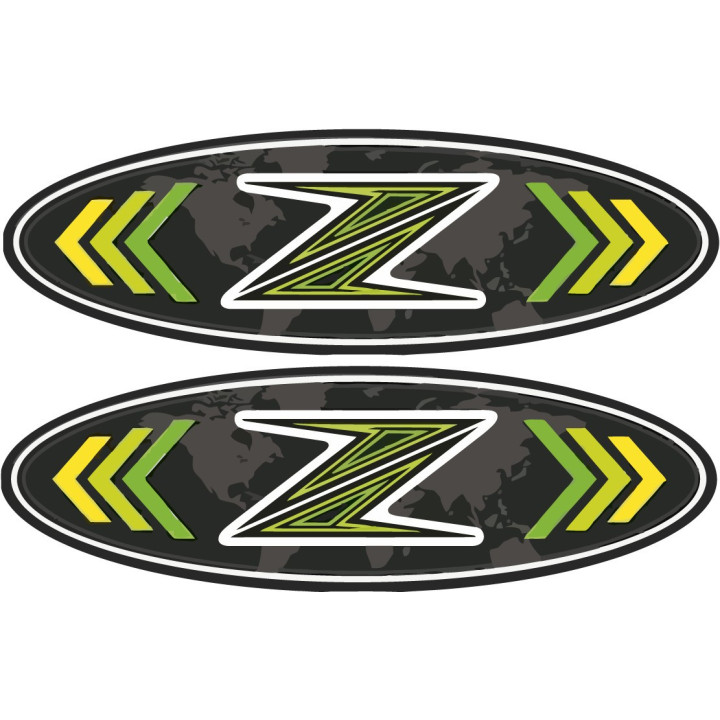 Kawasaki Z Logo Oval Stickers Decals - DecalsHouse