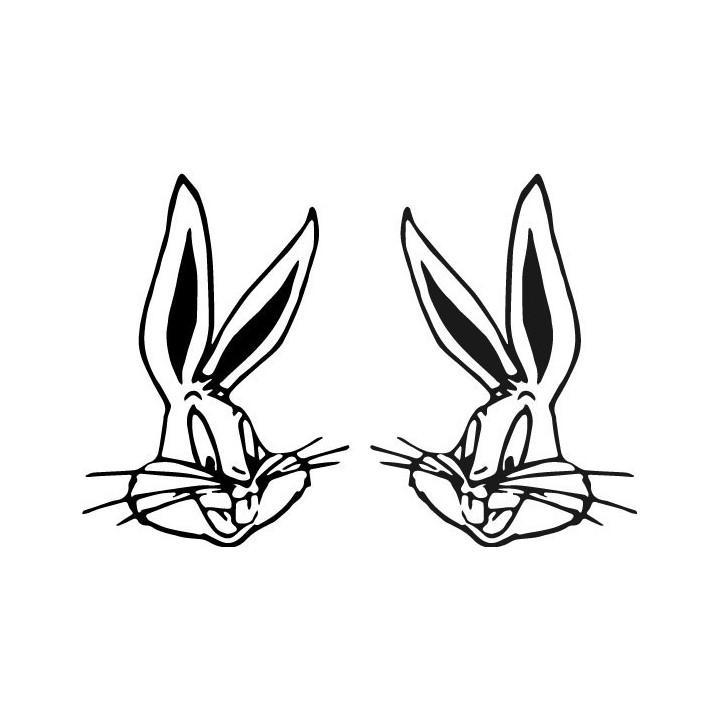 Bugs Bunny Stickers – Looney Tunes Decals (2-Pack)