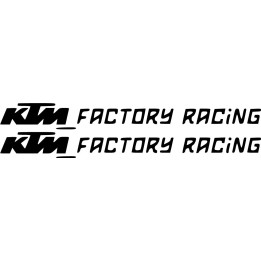 KTM Factory Racing Stickers – Enduro MX Motorcycle Decals (2-Pack)