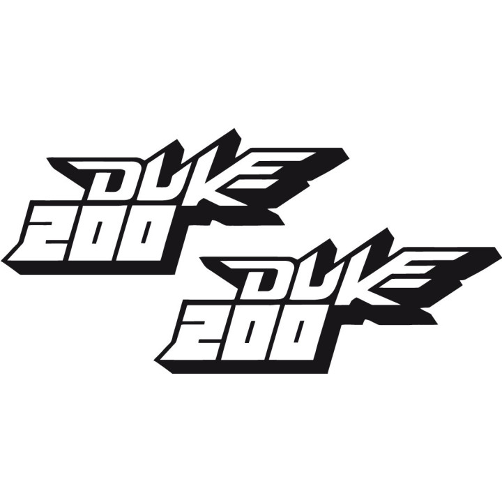 Ktm Duke 200 Style 4 Stickers Decals - DecalsHouse