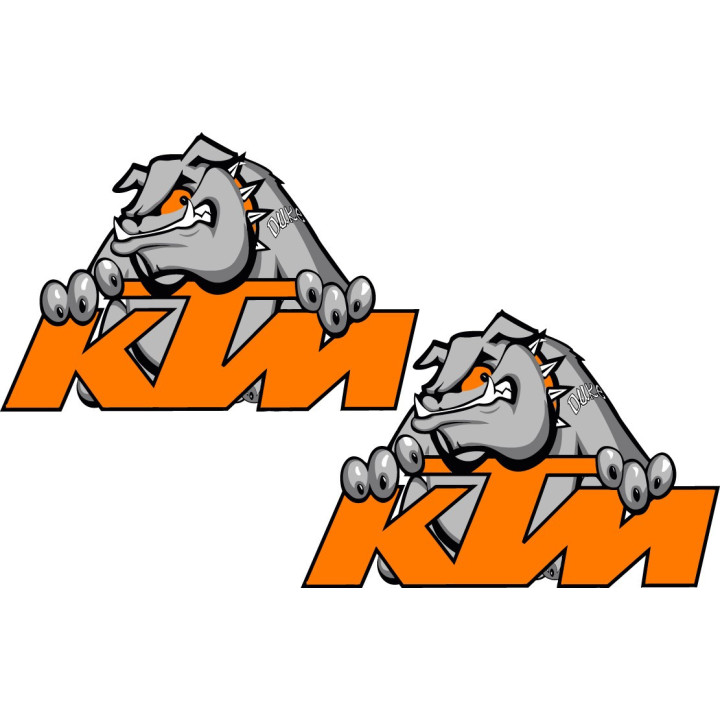 KTM Duke Logo Stickers – Naked Bike 125 200 390 690 890 Decals (2-Pack)