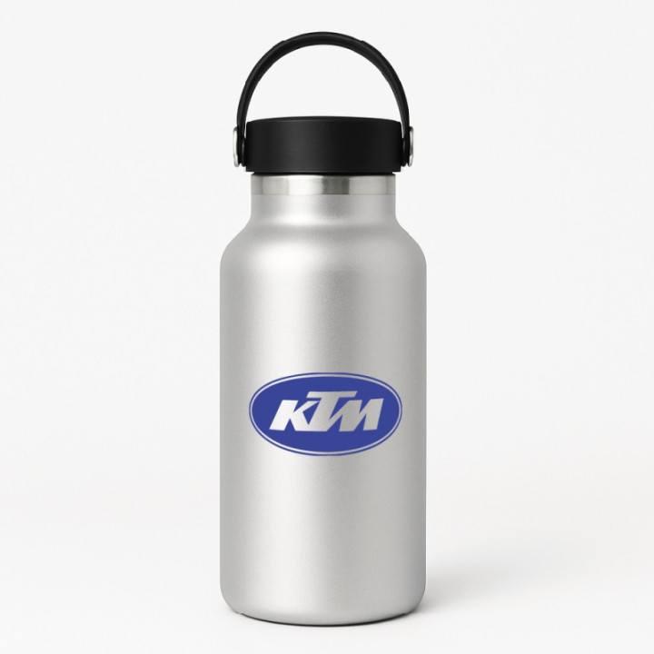 KTM Oval Blue Logo Stickers - Bodywork Decals (2-Pack)