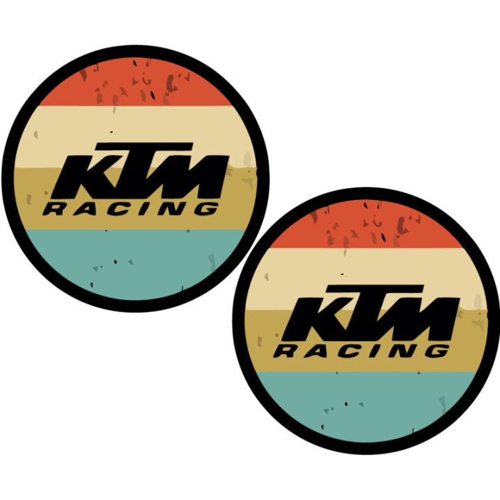 Ktm Racing Round Stickers Decals - DecalsHouse