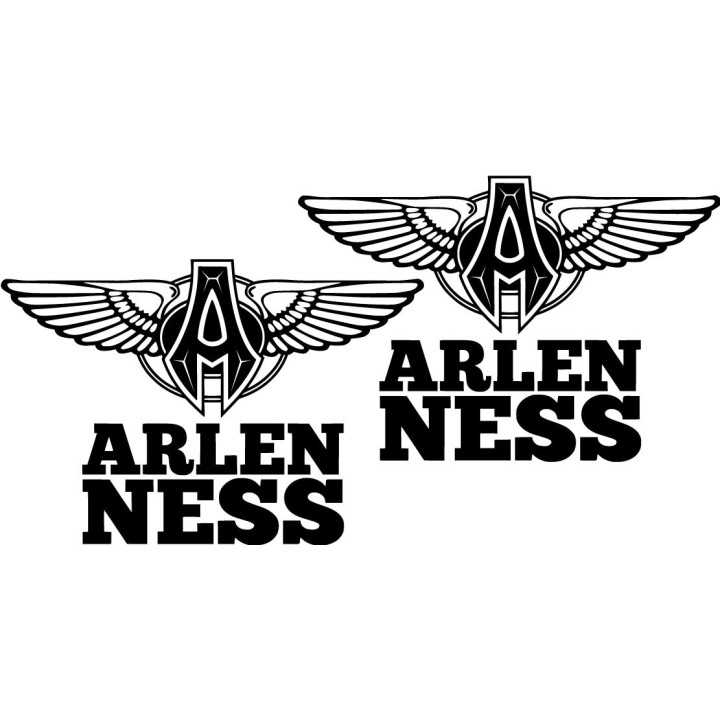 Arlen Ness Die Cut With Lettering Stickers Decals - DecalsHouse