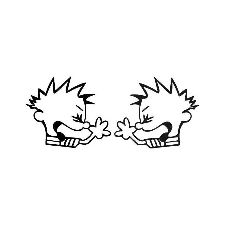 Calvin Booger Stickers – Funny Comic Character Decals (2-Pack)