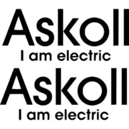 Askoll I Am Electric Die Cut Lettering Stickers Decals - DecalsHouse