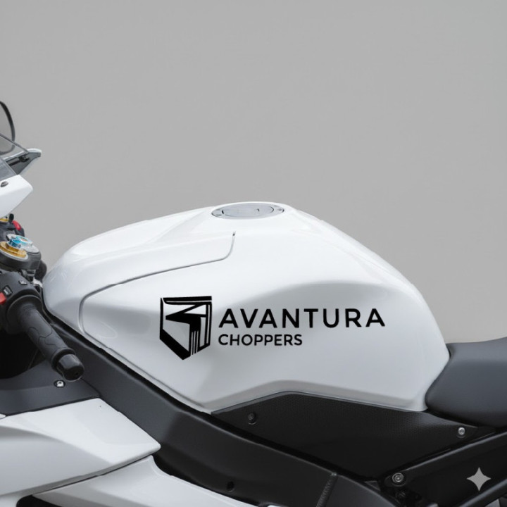 Avanturaa Choppers Logo Die Cut Style 2 Stickers Decals - DecalsHouse